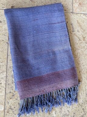 Hand Woven Raw Silk Scarf